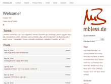 Tablet Screenshot of mbless.de
